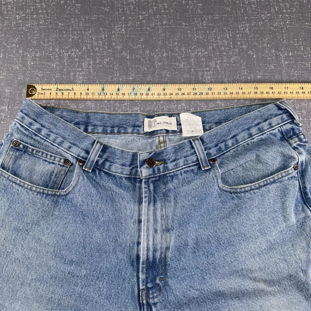 BCC Blues Jeans Mens 36x30 Light Wash Denim Loose Fit Straight Leg Classic